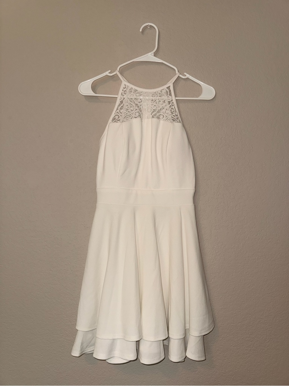 Emerald Sundae White Lace Detail Dress